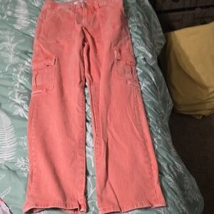 VERVET BY FLYING MONKEY Pink Straight Leg Jeans